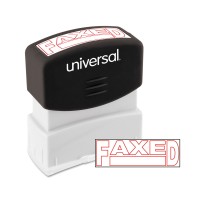 UNIVERSAL STAMP FAXED RED